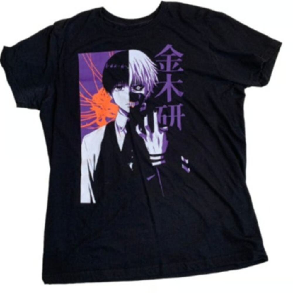 Tokyo Ghoul Mens Large T-shirt Anime Cartoon Anime 3D Graphic Unisex 100% Cotton